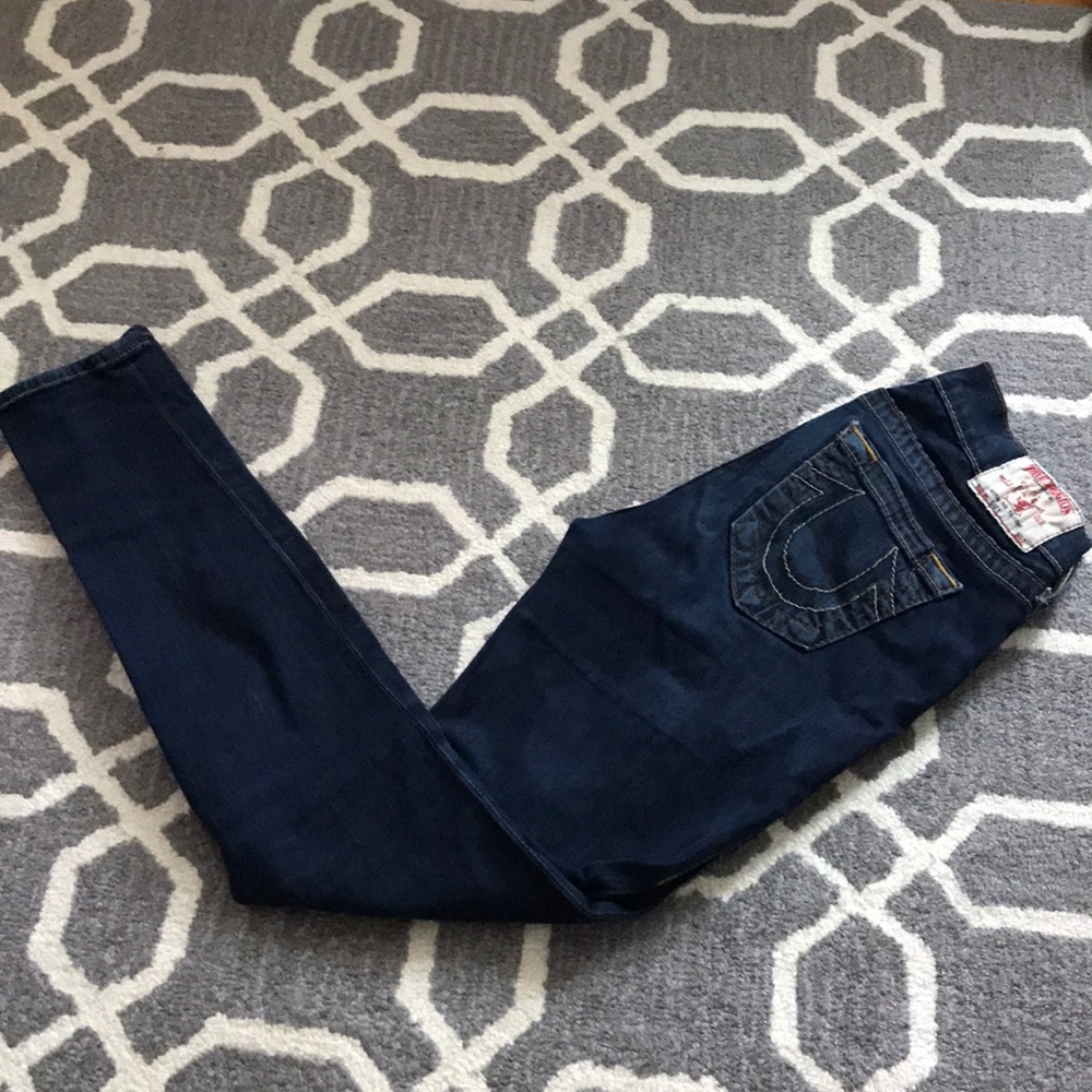 True religion dark wash jeans